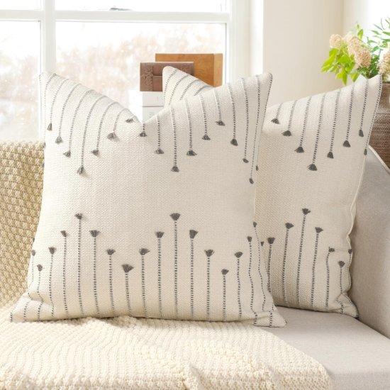 Gri Kırlent Kılıfı