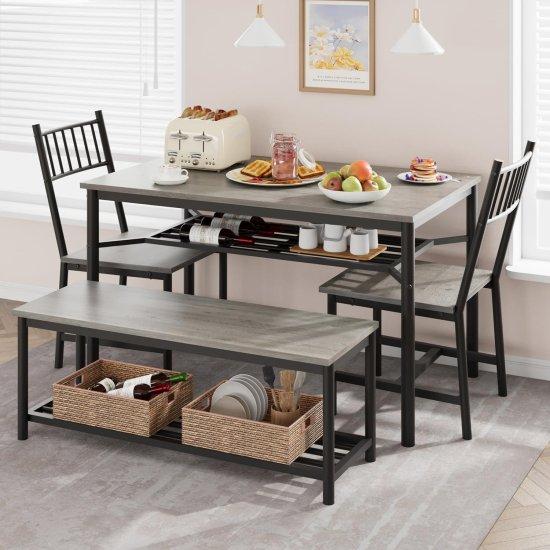 Gri Yemek Odası Takımları