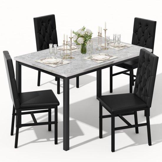 Gri Yemek Odası Takımları