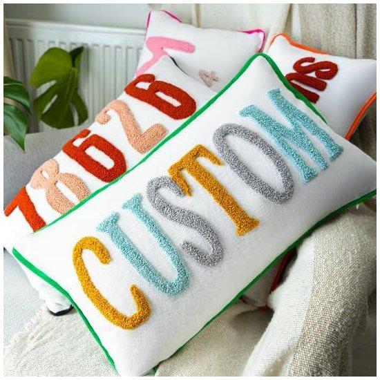 Harfli Kırlent Kılıfı