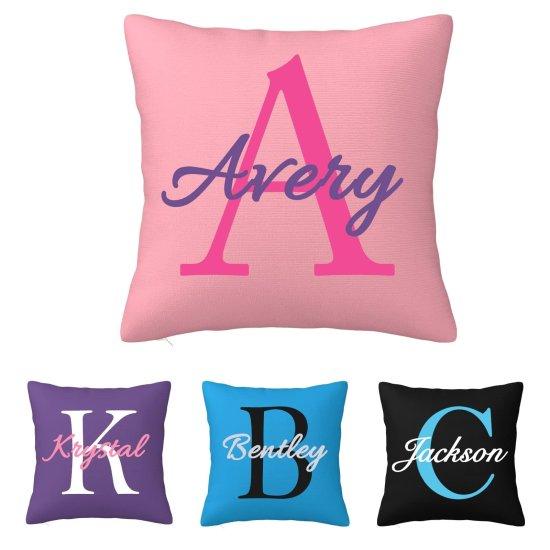 Harfli Kırlent Kılıfı