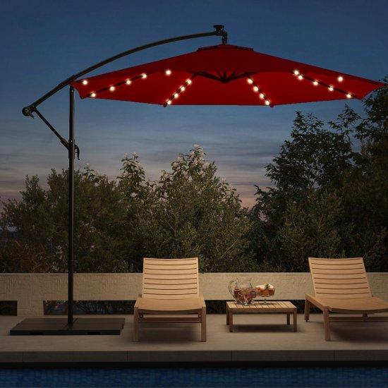 Işıklı Bahçe Şemsiyesi