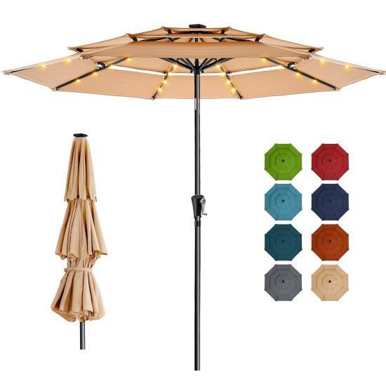 Işıklı Bahçe Şemsiyesi