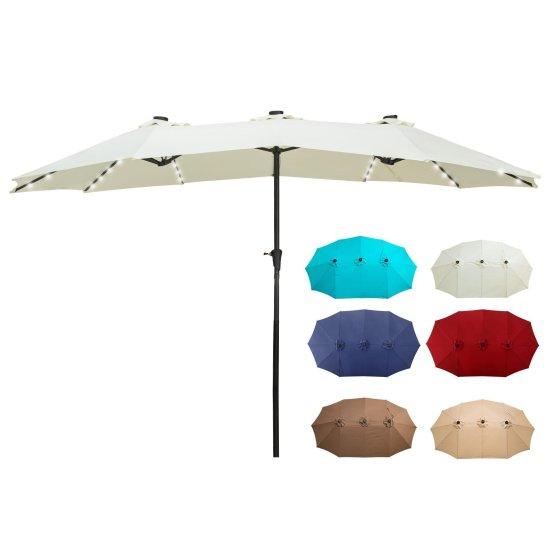 Işıklı Bahçe Şemsiyesi