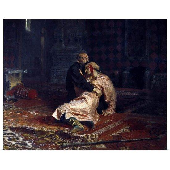 İvan The Terrible And His Son Painting
