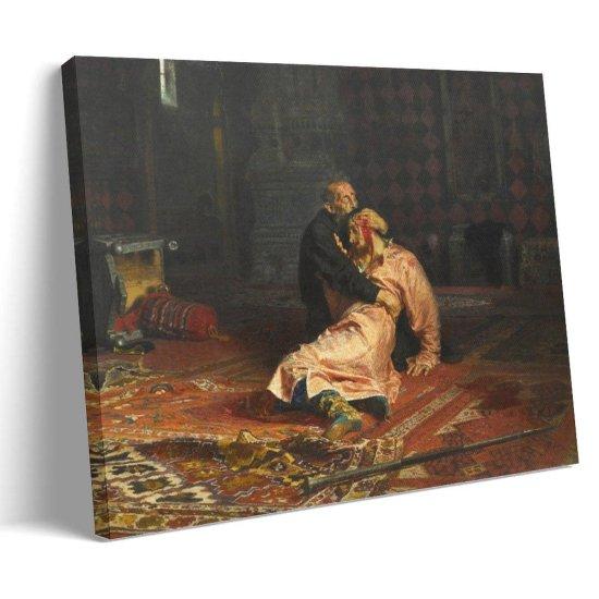 İvan The Terrible And His Son Painting