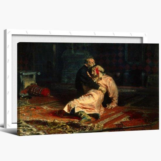 İvan The Terrible And His Son Painting