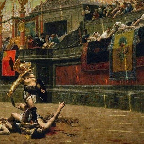 Jean Leon Gerome Pollice Verso Tablo