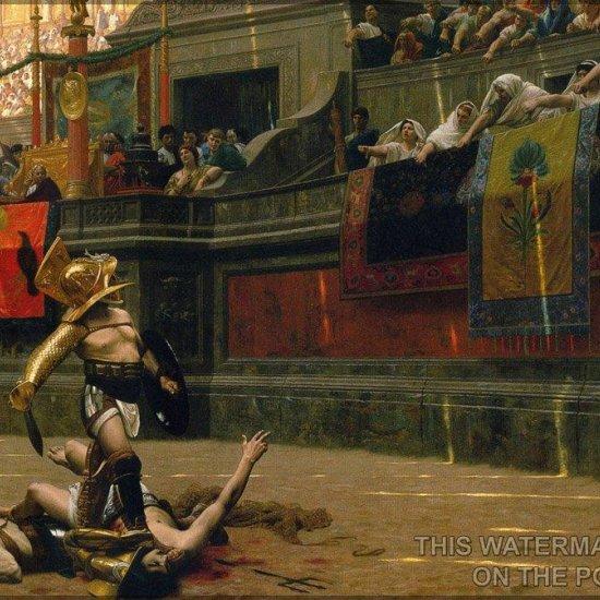 Jean Leon Gerome Pollice Verso Tablo