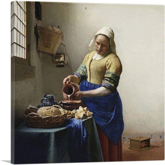 Johannes Vermeer Süt Döken Kadın