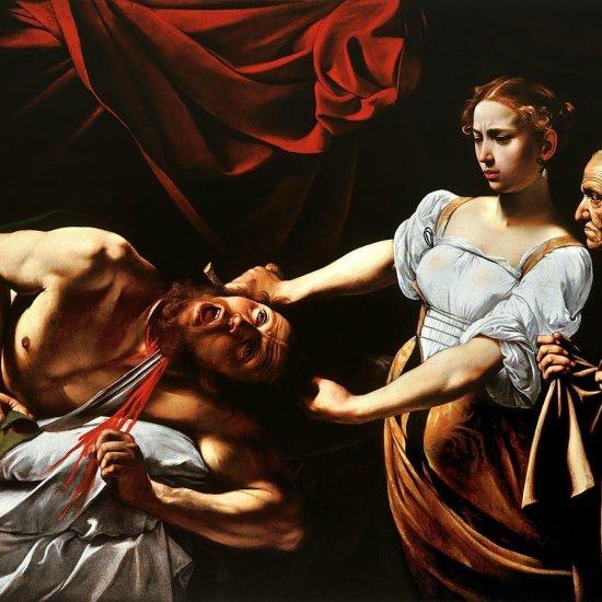 Judith Holofernes'in Başını Keserken