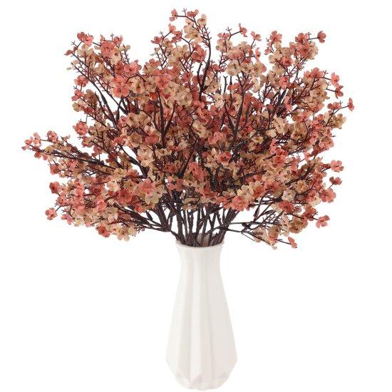 Kahverengi Çiçekler Yapay