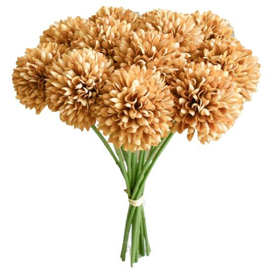 Kahverengi Çiçekler Yapay