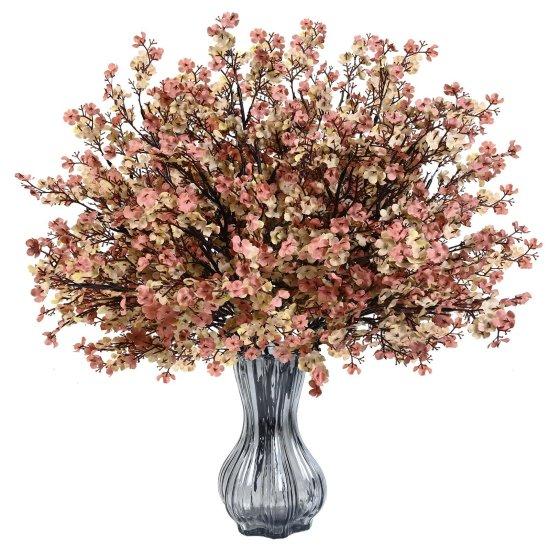 Kahverengi Çiçekler Yapay