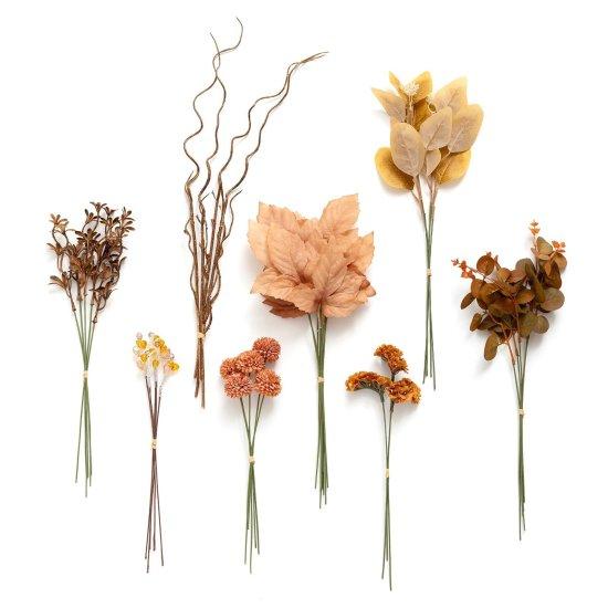 Kahverengi Çiçekler Yapay