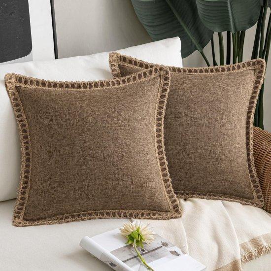 Kahverengi Kırlent Kılıfı