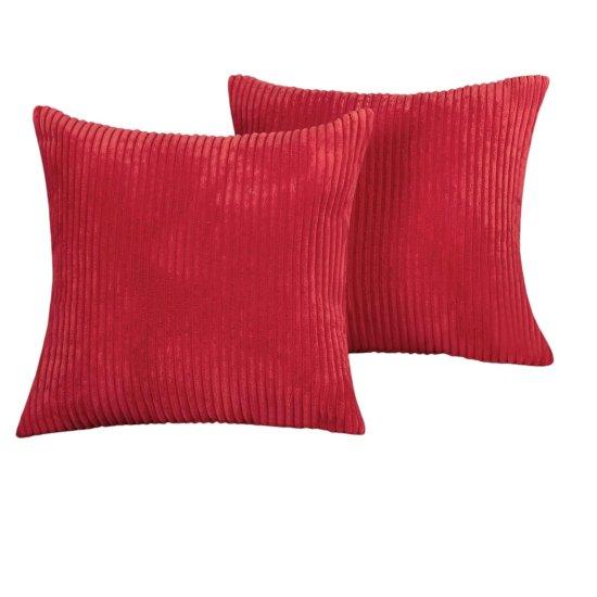 Kırmızı Kırlent Kılıfı