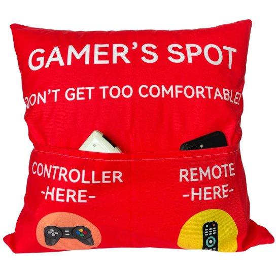 Kırmızı Kırlent Kılıfı