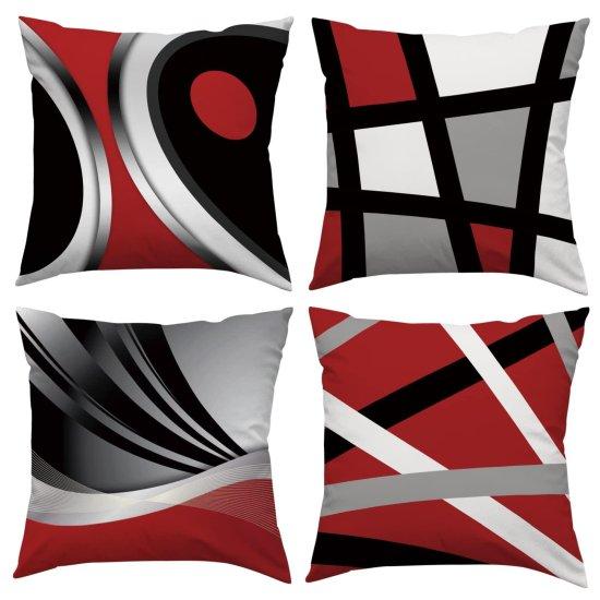 Kırmızı Kırlent Kılıfı