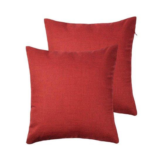 Kırmızı Kırlent Kılıfı