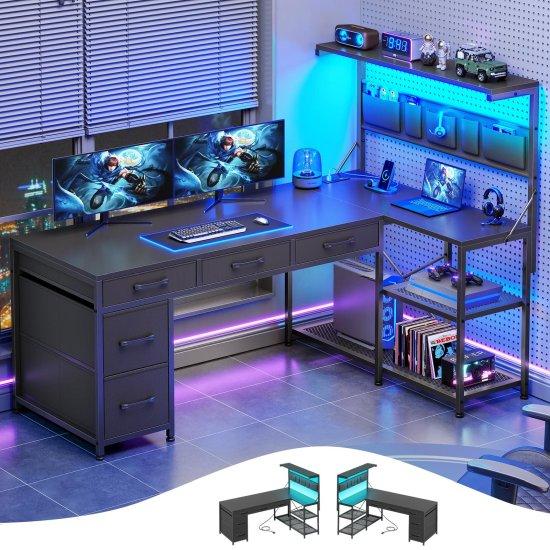 Kitaplıklı Bilgisayar Masası