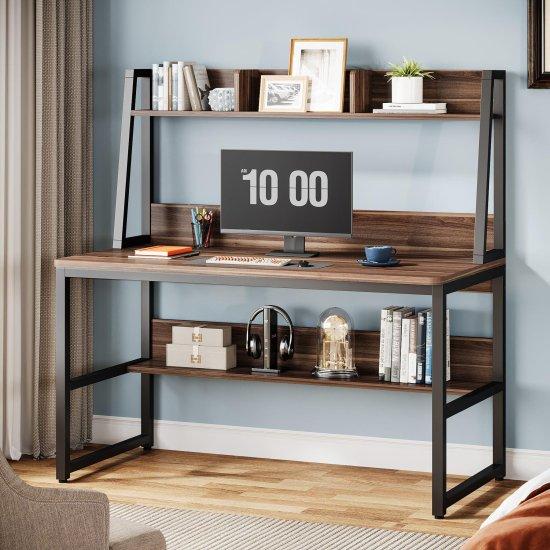 Kitaplıklı Bilgisayar Masası