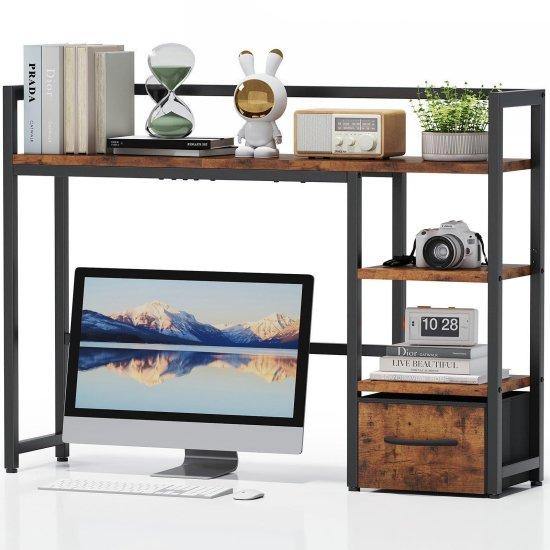 Kitaplıklı Bilgisayar Masası