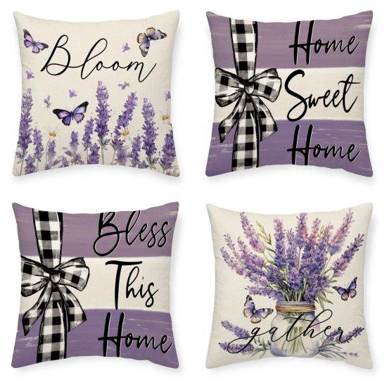 Mor Kırlent Kılıfı