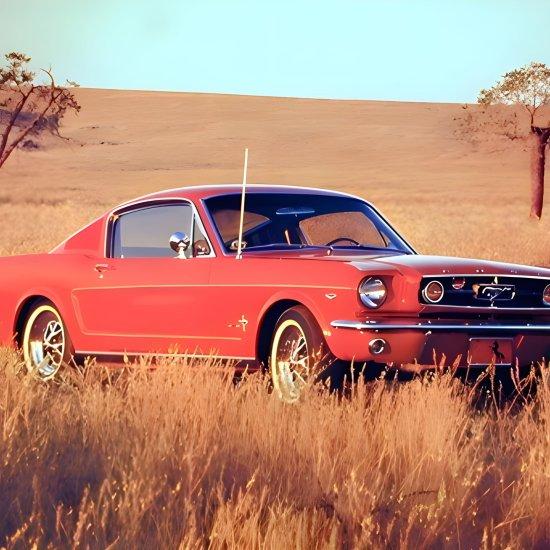 Mustang 1965 Kanvas Tablo