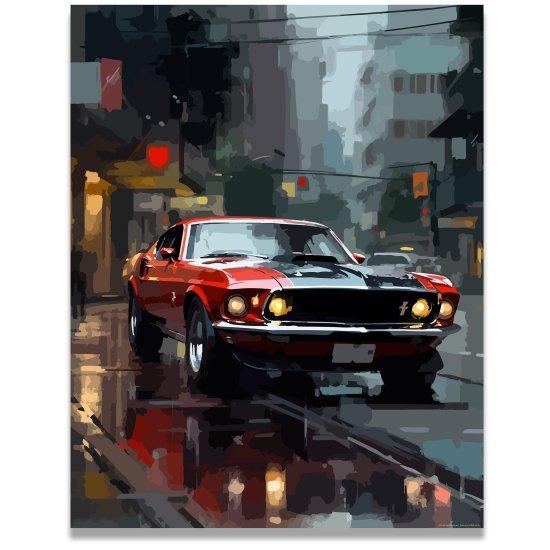 Mustang 1965 Kanvas Tablo
