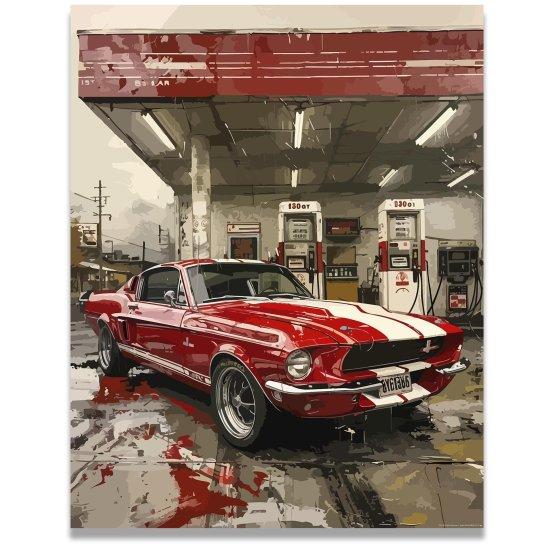 Mustang 1965 Kanvas Tablo