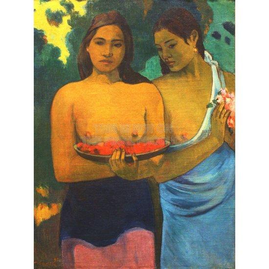 Paul Gauguin Tahitili Kadınlar Otururken