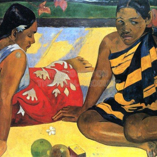 Paul Gauguin Tahitili Kadınlar Otururken