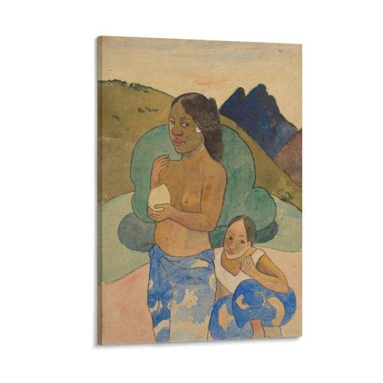 Paul Gauguin Tahitili Kadınlar Otururken