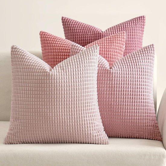 Pembe Kırlent Kılıfı