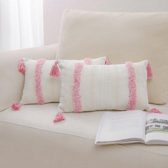 Pembe Kırlent Kılıfı