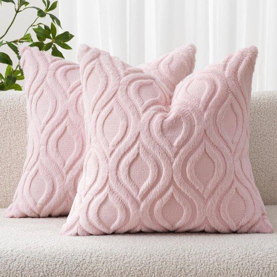 Pembe Kırlent Kılıfı