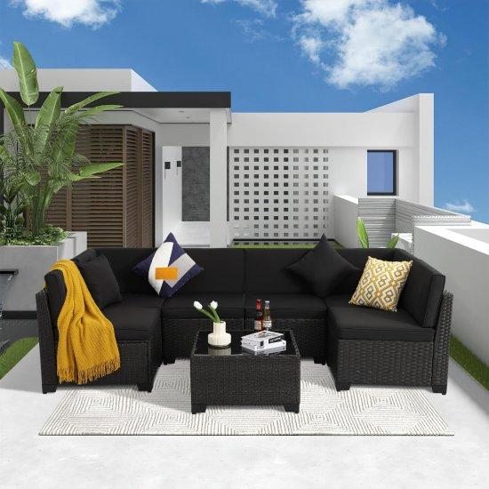 Rattan Camlı Masa Sandalye Takımı