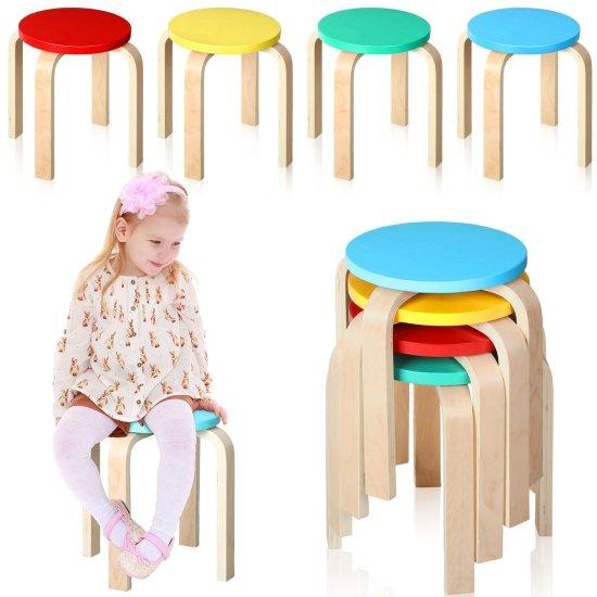 Renkli Ahşap Sandalye