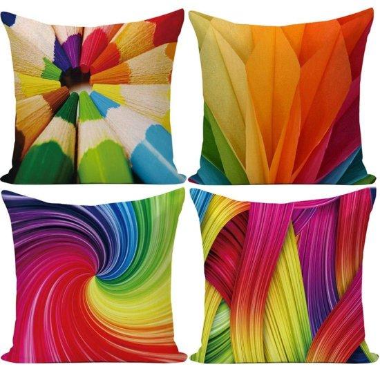 Renkli Kırlent Kılıfı