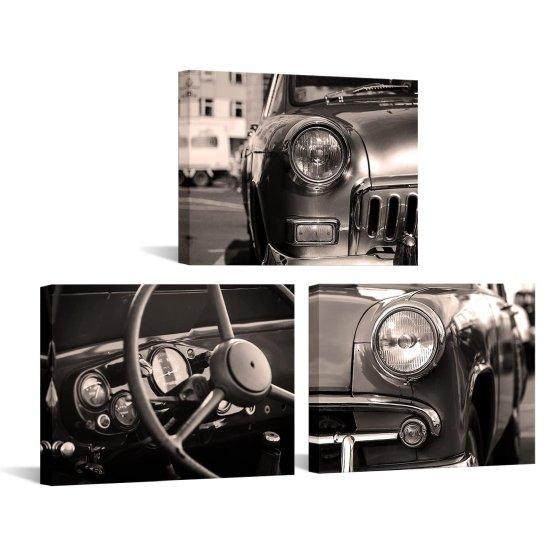 Retro Car Kanvas Tablo