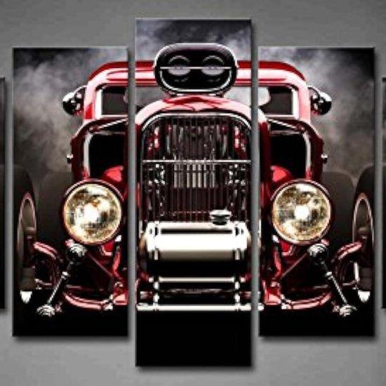 Retro Car Kanvas Tablo