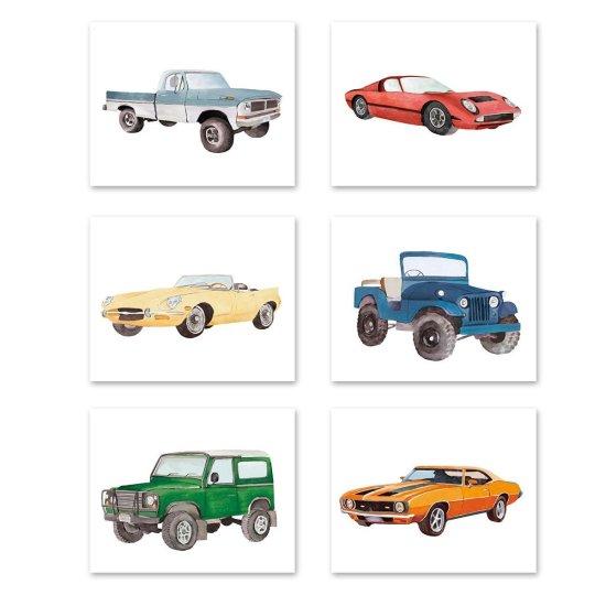 Retro Car Kanvas Tablo
