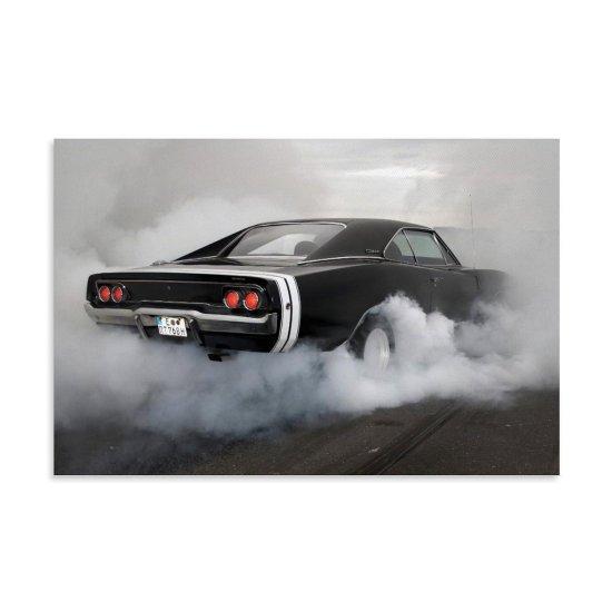 Retro Car Kanvas Tablo
