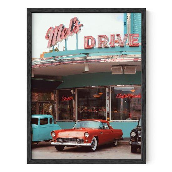 Retro Car Kanvas Tablo