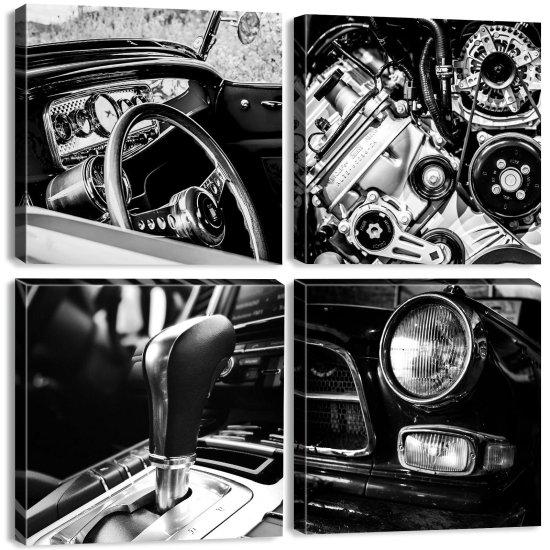 Retro Car Kanvas Tablo