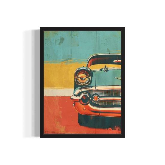 Retro Car Kanvas Tablo