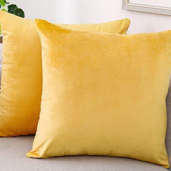 Sarı Kırlent Kılıfı