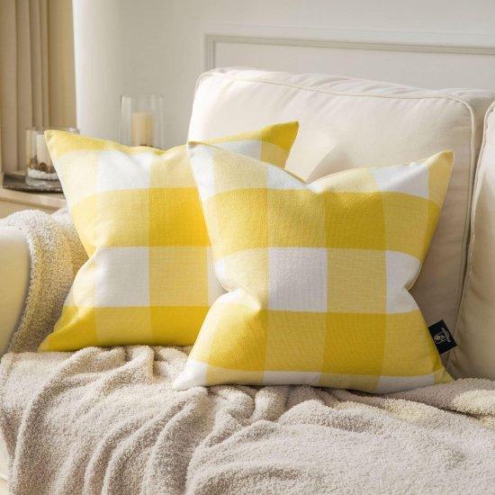 Sarı Kırlent Kılıfı