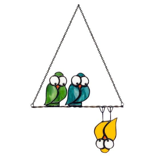 Tel Üzerinde Vitray Kuş